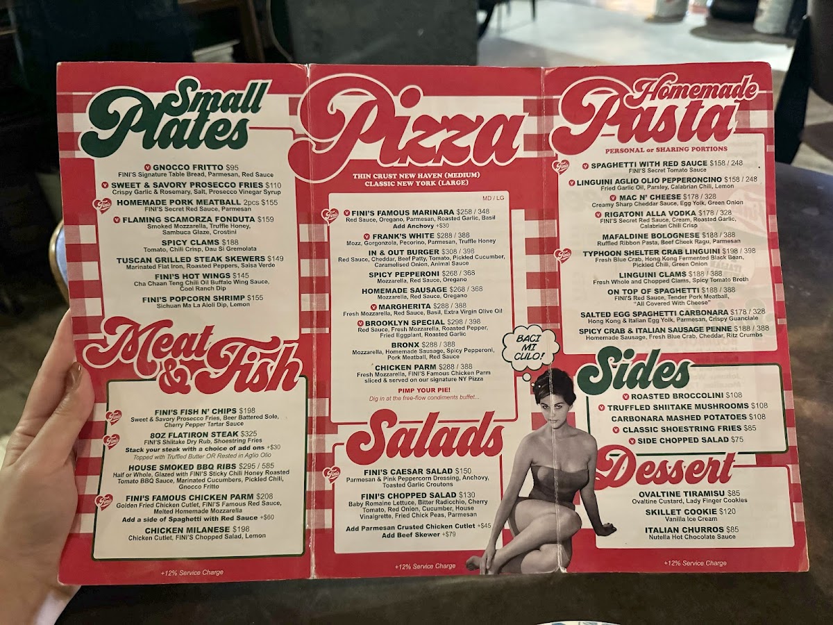 Menu - Fini's photo 8