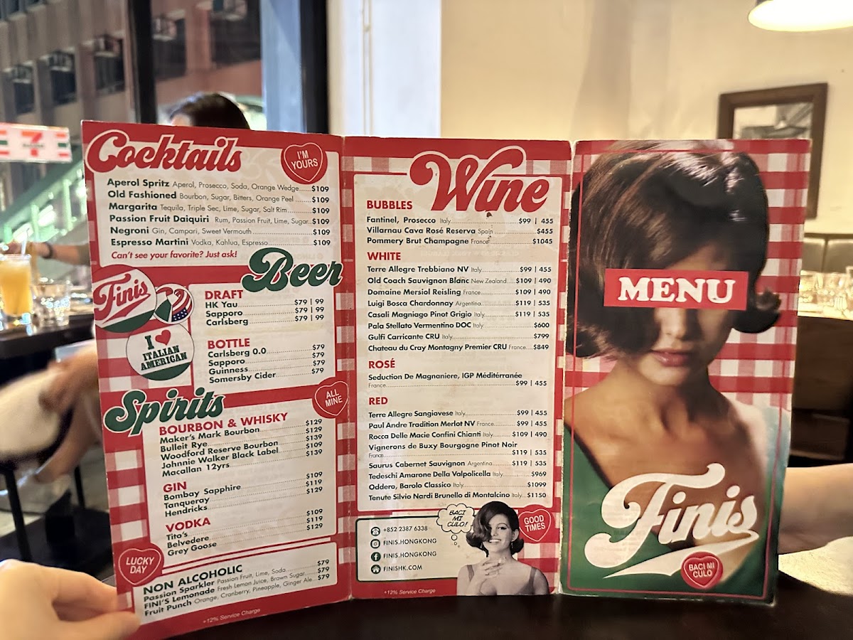 Menu - Fini's photo 9